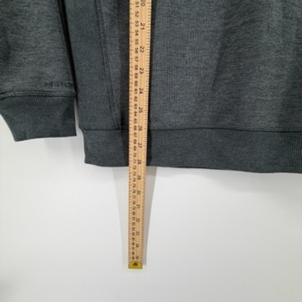 Under Armour Mens ColdGear Quarter Zip Pullover Charcoal‎ Gray Loose Fit Large - Picture 6 of 6